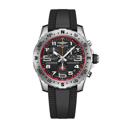 Breitling Professional Endurance Pro NFL San Francisco 49ers Edition Black Dial Watch, 44mm