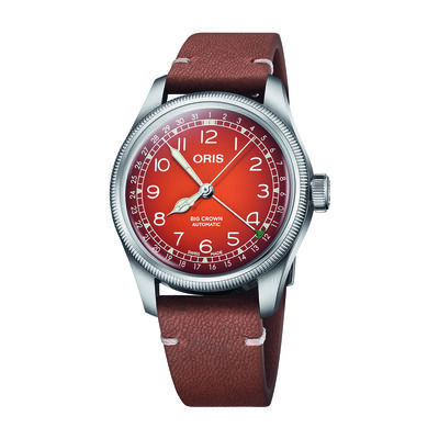 Oris x Cervo Volante Orange Dial Watch, 40mm