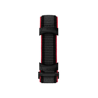 TAG Heuer Calibre E5 Red & Black Running Textile Strap, 45mm
