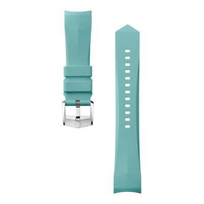 TAG Heuer Calibre E5 Light Blue Rubber Strap, 40mm