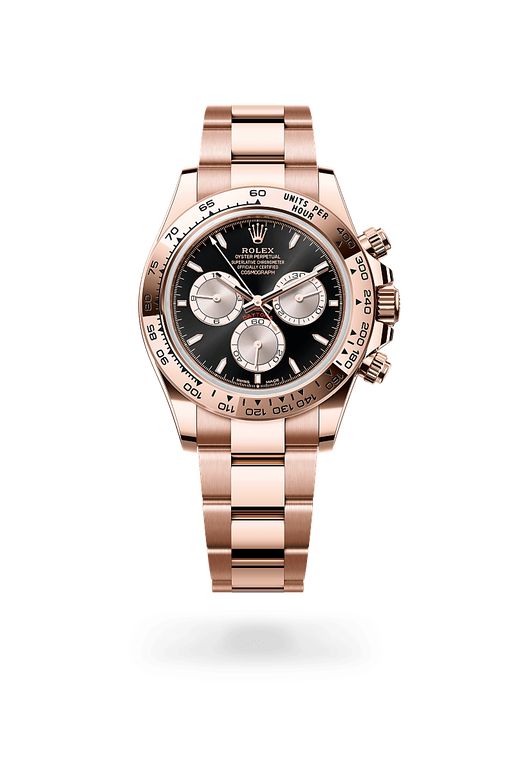 rolex cosmograph daytona in 18 kt everose gold, m126505-0001 - ben bridge