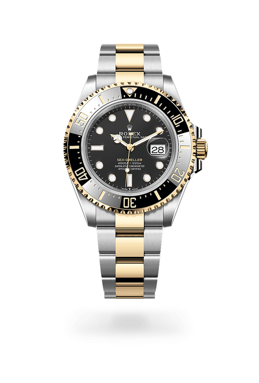 rolex sea-dweller in yellow rolesor - combination of oystersteel and yellow gold, m126603-0001 - ben bridge