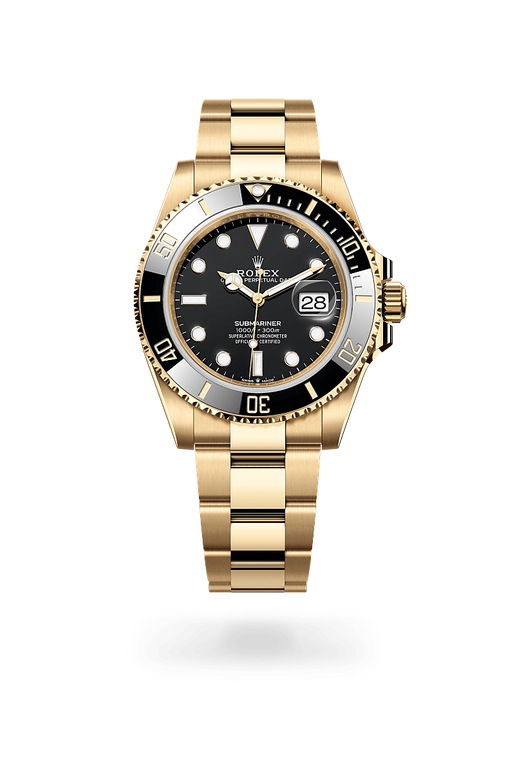 rolex submariner in 18 kt yellow gold, m126618ln-0002 - ben bridge
