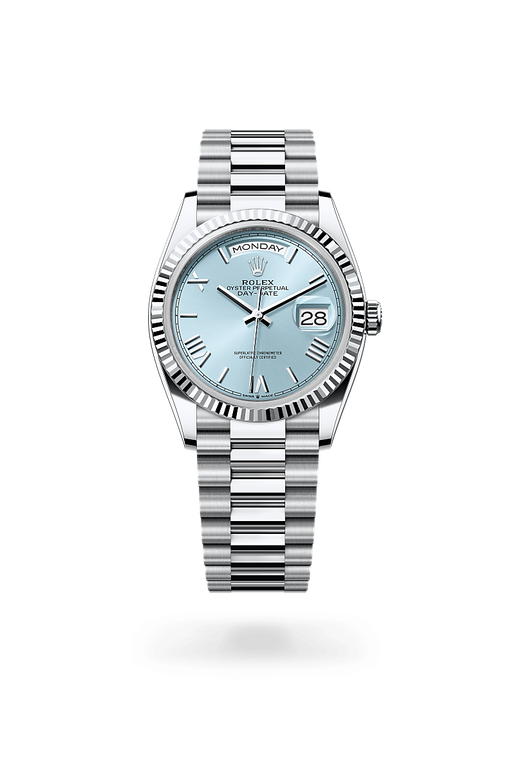 rolex day-date in platinum, m128236-0018 - ben bridge