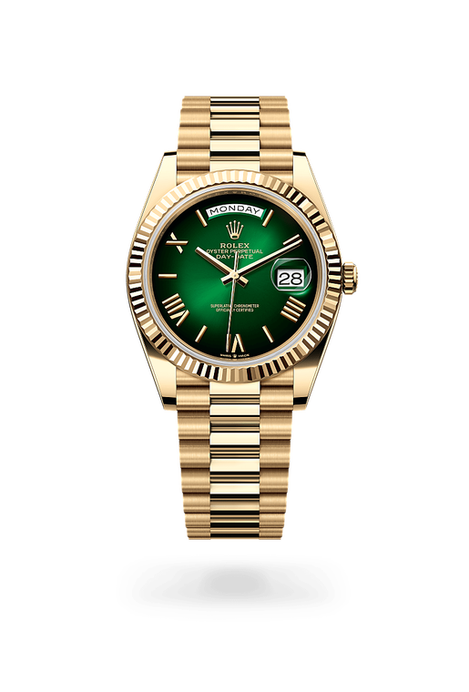 rolex day-date in 18 kt yellow gold, m228238-0069 - ben bridge