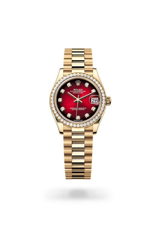 rolex datejust in 18 kt yellow gold, m278288rbr-0041 - ben bridge