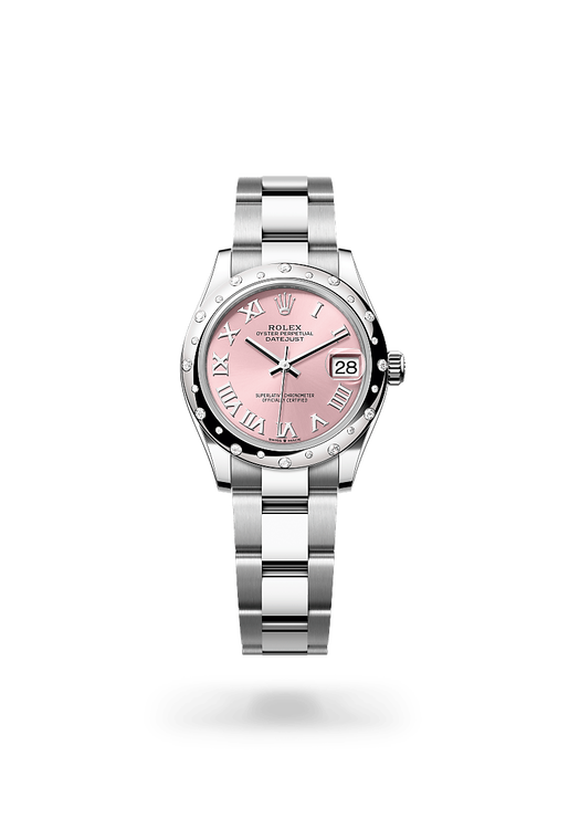 rolex datejust in white rolesor - combination of oystersteel and white gold, m278344rbr-0021 - ben bridge