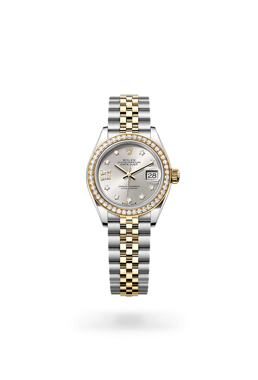 rolex lady-datejust in yellow rolesor - combination of oystersteel and yellow gold, m279383rbr-0003 - ben bridge