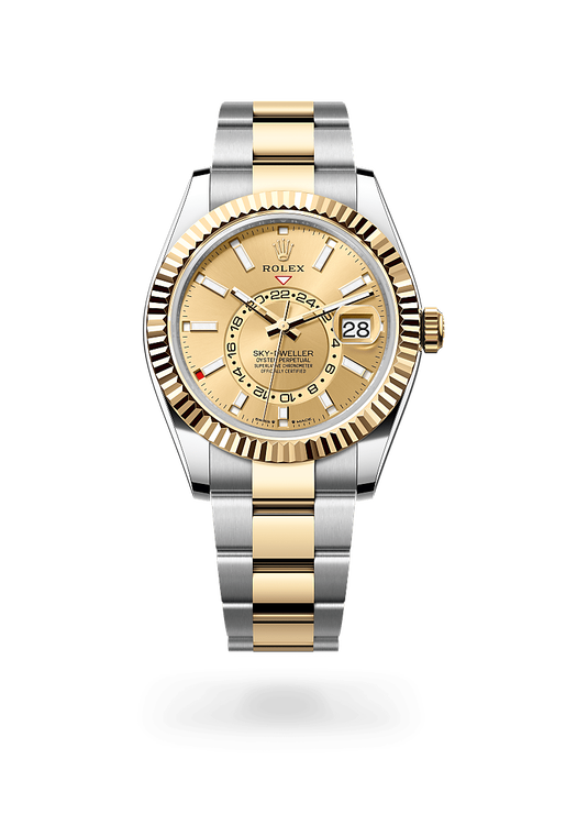 rolex sky-dweller in yellow rolesor - combination of oystersteel and yellow gold, m336933-0001 - ben bridge