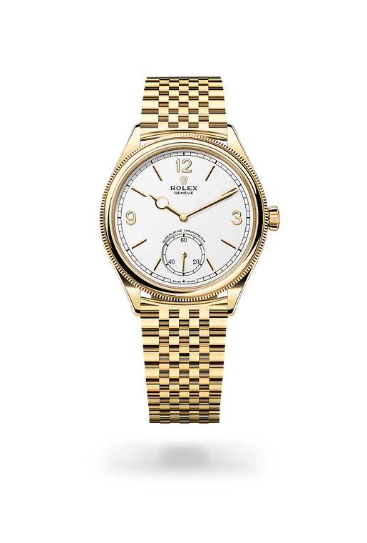 rolex 1908 in 18 kt yellow gold, m52508-0008 - ben bridge